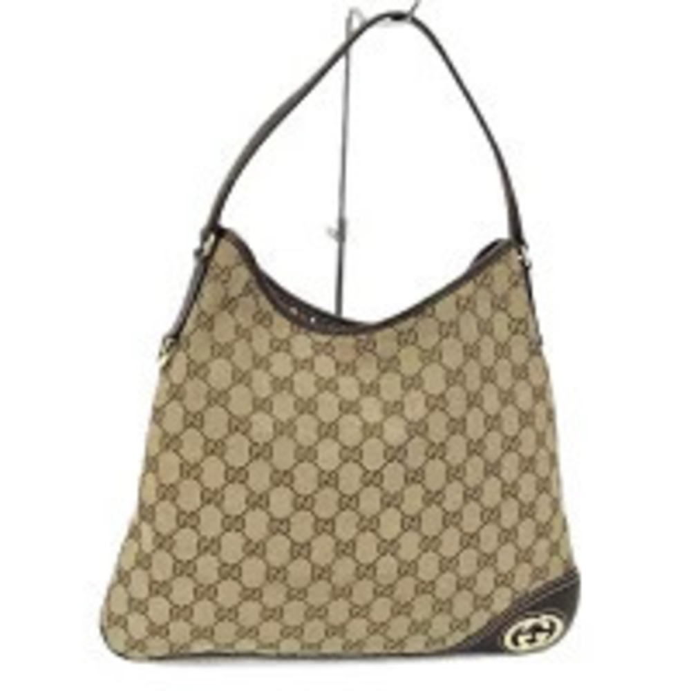 Gucci Shoulder Bag GG Canvas Beige Cream